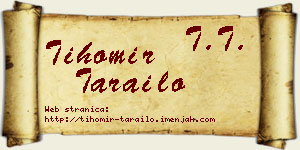 Tihomir Tarailo vizit kartica